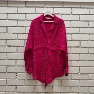 80s/90s Scott Sport Dolman Sleeve Silk Blouse
